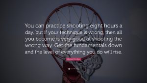 Jordan Quote, practice fundamentals