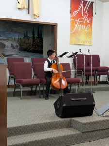 Cello student at Festival on Stage
